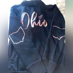 Black and rose gold hoodie. Hardly worn.